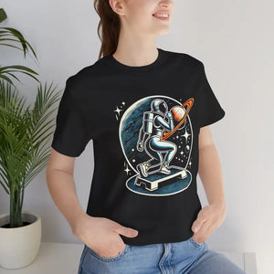 Cosmic Explorer Unisex Jersey Tee Retro Space Adventure - Dipaliz - T-shirts