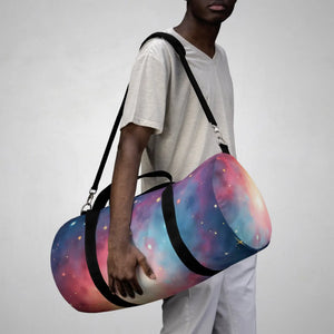 Vibrant Galaxy Duffel Bag - Cosmic Fashion Statement - Dipaliz - Bags