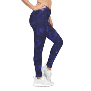 Cosmic Galaxy Leggings - Bold Aop Casual Loungewear - Dipaliz