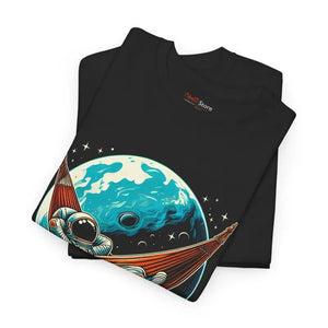 T-shirt - Cosmic Hammock Unisex Heavy Cotton Tee - Adventure Awaits - Dipaliz