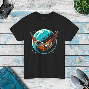 Cosmic Hammock Unisex Tee - Heavy Cotton Adventure - Dipaliz - T-shirts