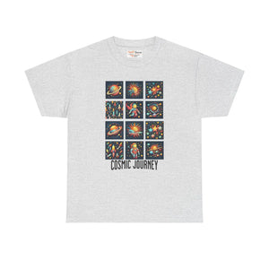 Cosmic Journey Unisex Heavy Cotton Tee - Interstellar - Dipaliz - T-shirts - s