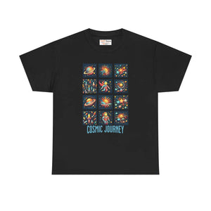 Cosmic Journey Unisex Heavy Cotton Tee - Interstellar - Dipaliz - T-shirts - s