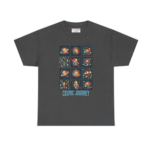Cosmic Journey Unisex Heavy Cotton Tee - Interstellar - Dipaliz - T-shirts - s
