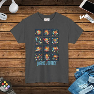 Cosmic Journey Unisex Heavy Cotton Tee - Dipaliz - T-shirts