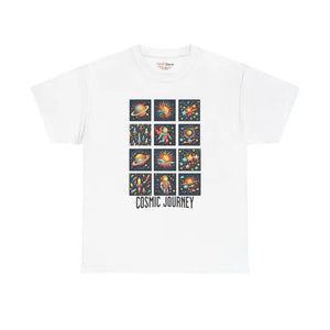 Cosmic Journey Unisex Heavy Cotton Tee - Dipaliz - T-shirts