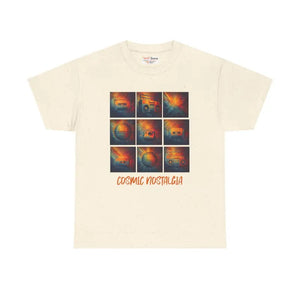 Cosmic Nostalgia Unisex Heavy Cotton Tee - Retro Vibes - Dipaliz - T-shirts