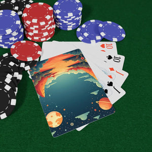Cosmic Poker Cards - Galactic Ace 300gsm Cardstock - Dipaliz - Card Games