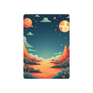 Cosmic Poker Cards - Premium Coated Galactic Ace Design - Dipaliz - 2.5’’ x 3.5’’ / White / Semi Glossy - Paper Products