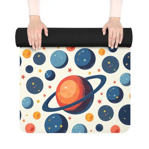 Cosmic Rubber Yoga Mat - Vibrant Energy Style - Dipaliz - 24” x 70” - & Pilates Mats