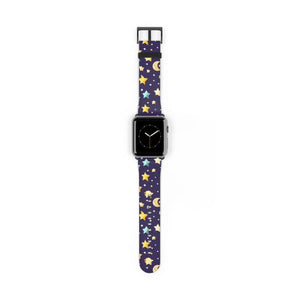 Celestial Watch Band - Cosmic Stars and Moon Pattern - Dipaliz - Bands