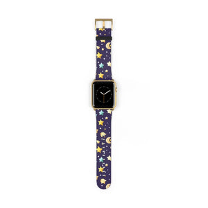 Celestial Watch Band - Cosmic Stars and Moon Pattern - Dipaliz - Bands