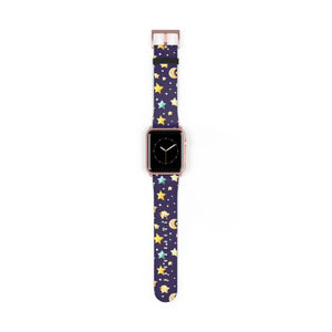 Celestial Watch Band - Cosmic Stars and Moon Pattern - Dipaliz - Bands