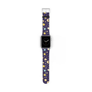 Celestial Watch Band - Cosmic Stars and Moon Pattern - Dipaliz - Bands