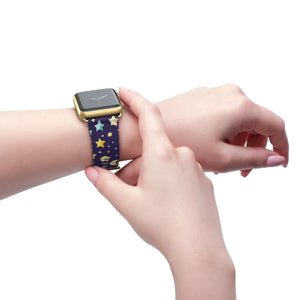Celestial Watch Band - Cosmic Stars and Moon Pattern - Dipaliz - Bands
