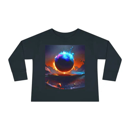 Blast off with our Cosmic Toddler Long Sleeve Space Tee! - Kids Clothes