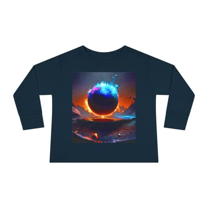 Blast off with our Cosmic Toddler Long Sleeve Space Tee! - Kids Clothes