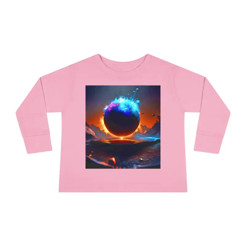 Blast off with our Cosmic Toddler Long Sleeve Space Tee! - Kids Clothes