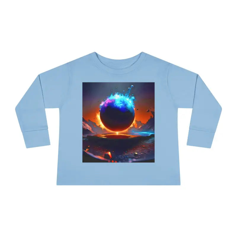 Blast off with our Cosmic Toddler Long Sleeve Space Tee! - Kids Clothes