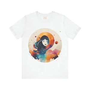 Virgo Zodiac Woman Tee Jersey Short Sleeve Cosmic Vibes - Dipaliz - T-shirts
