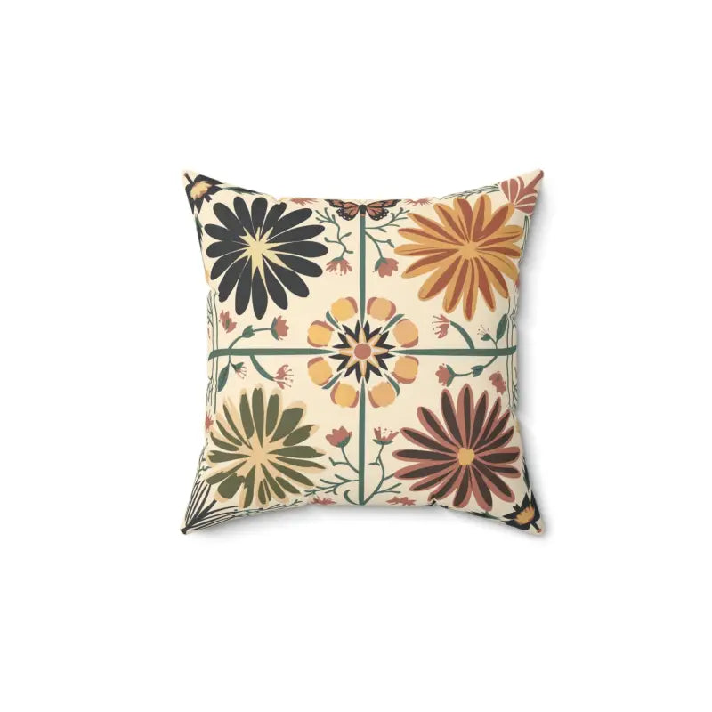 Floral Throw Pillow - Instant Cottage Chic | Dipaliz - 14’’ × - Pillows