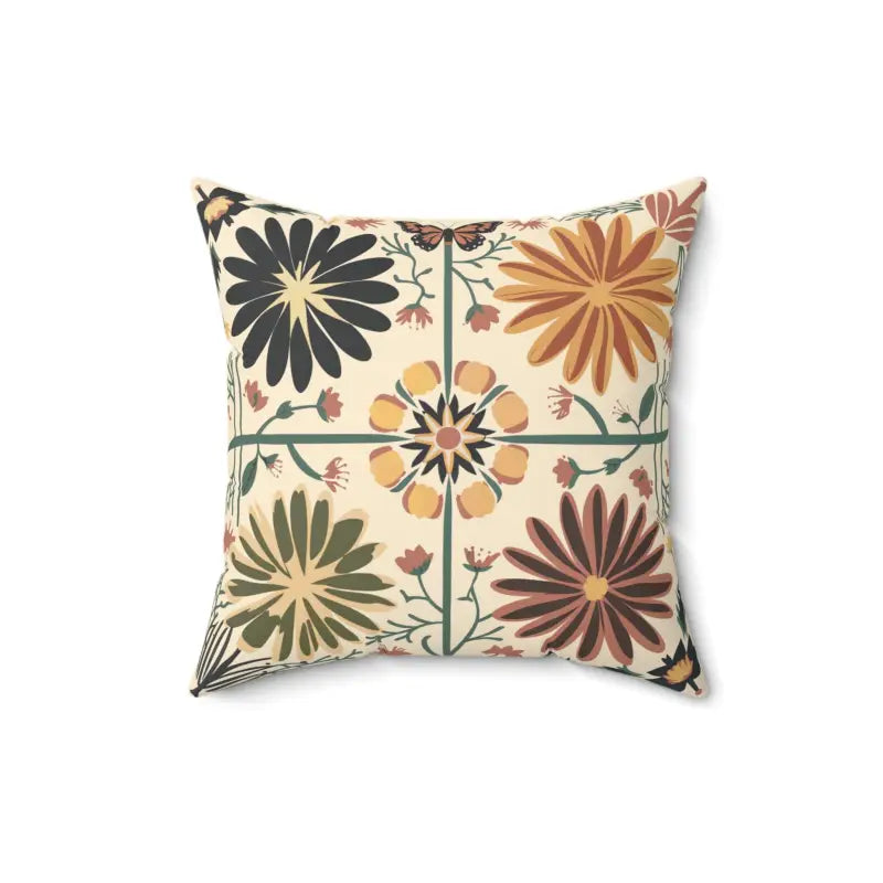 Floral Throw Pillow - Instant Cottage Chic | Dipaliz - 16’’ × - Pillows