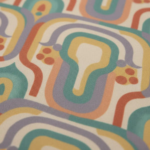 Cotton Bed Set – 70s Rainbow Retro - Dipaliz - Bedding Sets