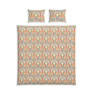 Cotton Bed Set – 70s Rainbow Retro - Dipaliz - Bedding Sets