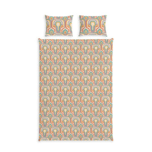 Cotton Bed Set – 70s Rainbow Retro - Dipaliz - Bedding Sets