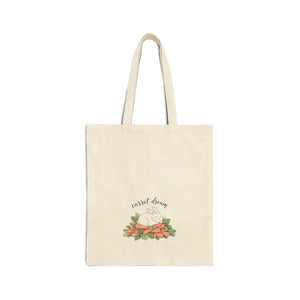 Cotton Tote Bag - Carrot Dream Botanical Grocery Market - Dipaliz - Natural / 15’’ x 16’’ Gifts Online