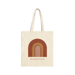 Earth Retro Rainbow Cotton Tote Bag - Canvas - Dipaliz - Bags