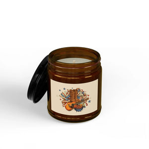 Calm Soy Candle – Americana Boots and Guitar - Dipaliz - Candles