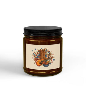 Calm Soy Candle – Americana Boots and Guitar - Dipaliz - Candles