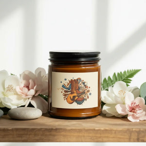 Calm Soy Candle – Americana Boots and Guitar - Dipaliz - Candles