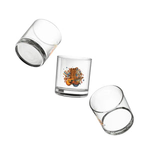 Country Western Rocks Glass, Cowboy Boots & Guitar 10oz - Tumblers