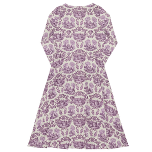 Long Sleeve Midi – Countryside Pattern - Dipaliz - Dresses - Xs