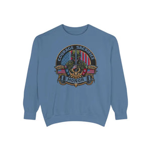Unisex Garment-dyed Sweatshirt Bold Comfort Inspiring Style Dipaliz - Blue Jean / s - Sweatshirts