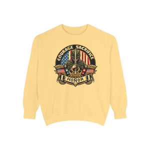 Unisex Garment-dyed Sweatshirt Bold Comfort Inspiring Style Dipaliz - Butter / s - Sweatshirts