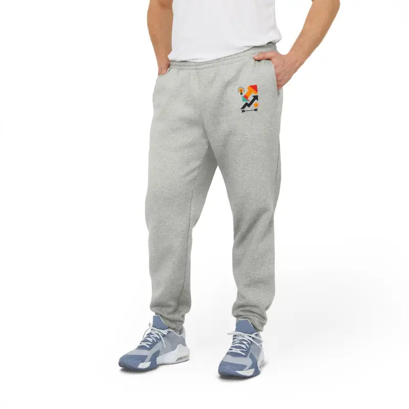 Upgrade Style with Cozy Adidas Unisex Fleece Joggers - Trousers