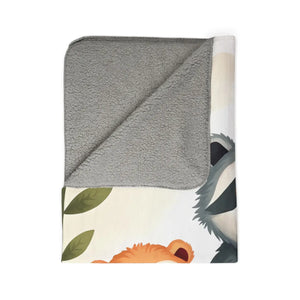 Animal Friends Fleece Sherpa Blanket - Soft - Dipaliz - Blankets