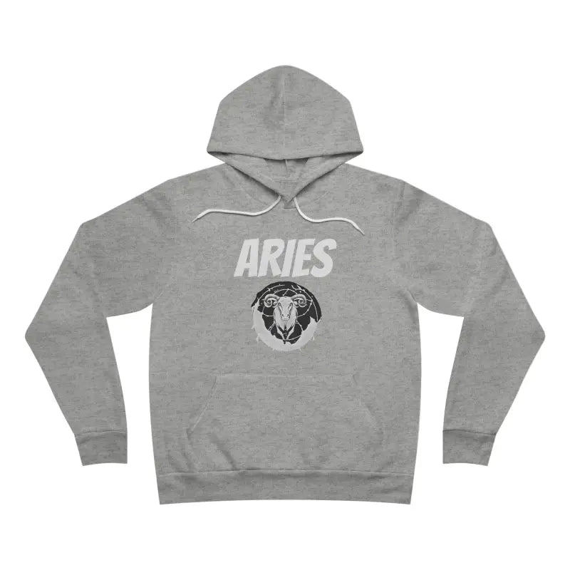 Aries Zodiac Unisex Sponge Fleece Pullover Hoodie - Comfort & Style - Athletic Heather / Xs