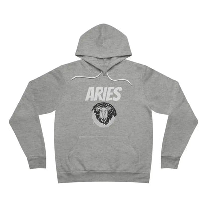 Aries Zodiac Unisex Sponge Fleece Pullover Hoodie - Comfort & Style - Athletic Heather / Xs