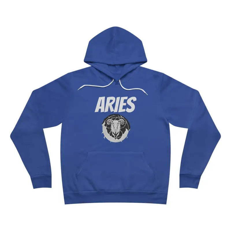 Aries Zodiac Unisex Sponge Fleece Pullover Hoodie - Comfort & Style - True Royal / Xs