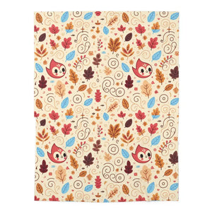 Autumn Leaves Baby Swaddle Blanket Cozy Fall Comfort - Dipaliz - 30’’ × 40’’ / White - Swaddling Blankets