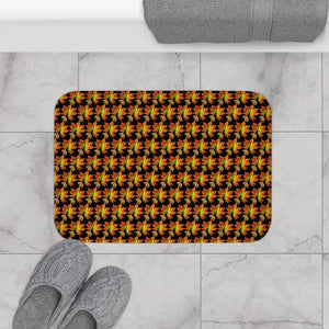 Bath Mat - Autumn Maple Leaves Pattern Cozy Comfort - Dipaliz - 24’’ × 17’’ - Mats & Rugs