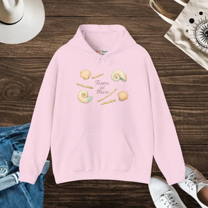 Beach Vibes Hooded Sweatshirt - Cozy Oceanside Comfort - Dipaliz - s / Light Pink - Hoodies