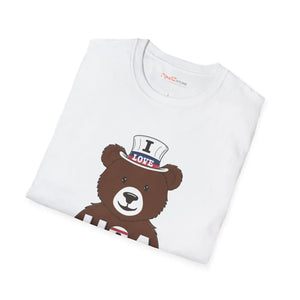 Cozy Bear Usa Pride Independence Day Tee - Dipaliz - T-shirts