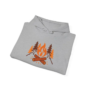 Cozy Campfire Hoodie - Unisex Heavy Blend Nature Lovers - Dipaliz - Hoodies