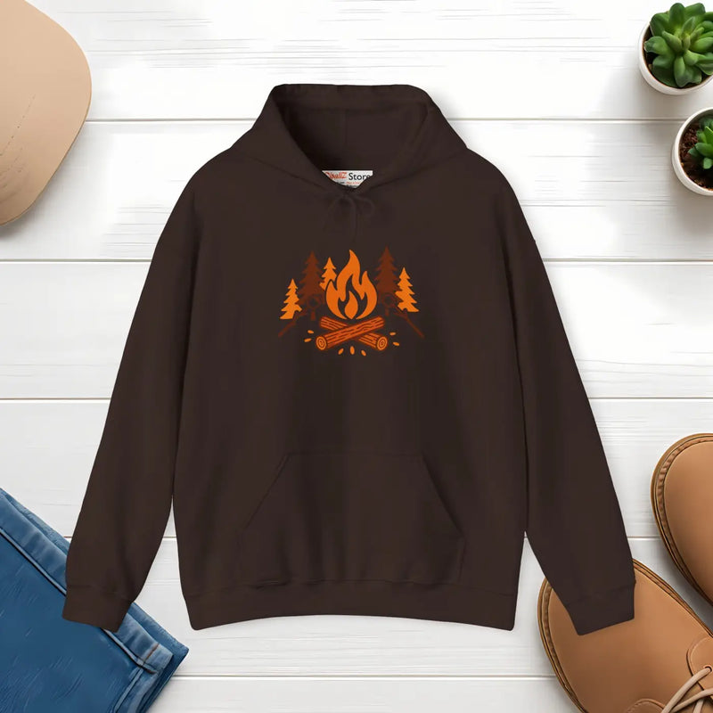 DipaliZ Cozy Campfire Hoodie Unisex Heavy Blend Fleece