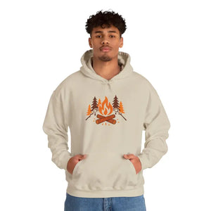 Cozy Campfire Hoodie - Unisex Heavy Blend Nature Lovers - Dipaliz - Hoodies